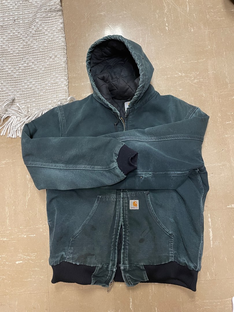 Carhartt Padded Traditional Duck Work Jacket, Men's XXL unclear unbleached Vintage Second Hand