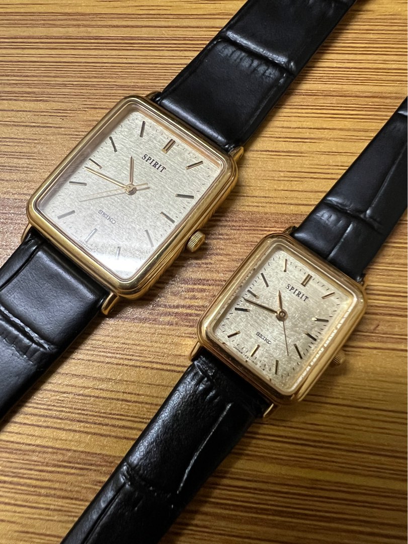 Vintage SEIKO spirit tank couple set, Men
