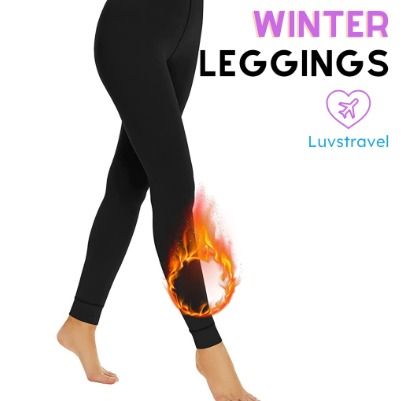 Women Fleeced Lined Thick Thermal Leggings Winter Wear Pants Warm Stockings