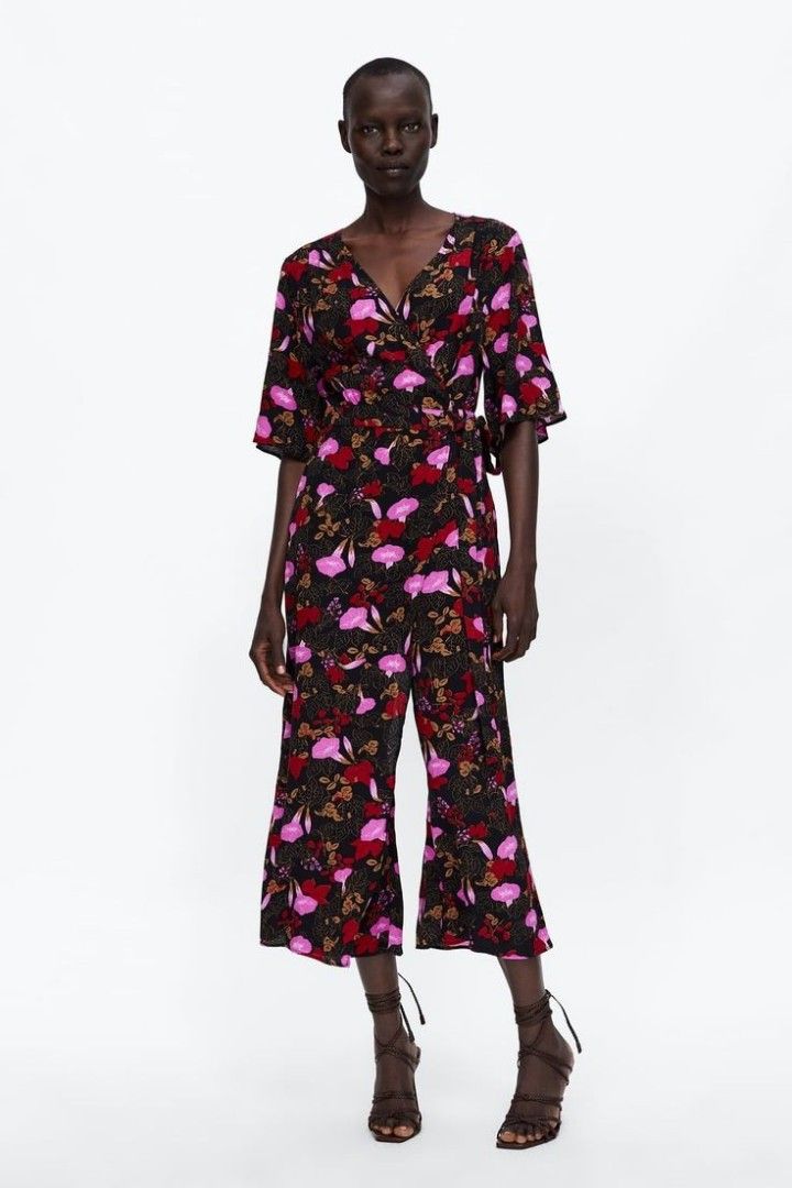 Zara wrap on sale jumpsuit
