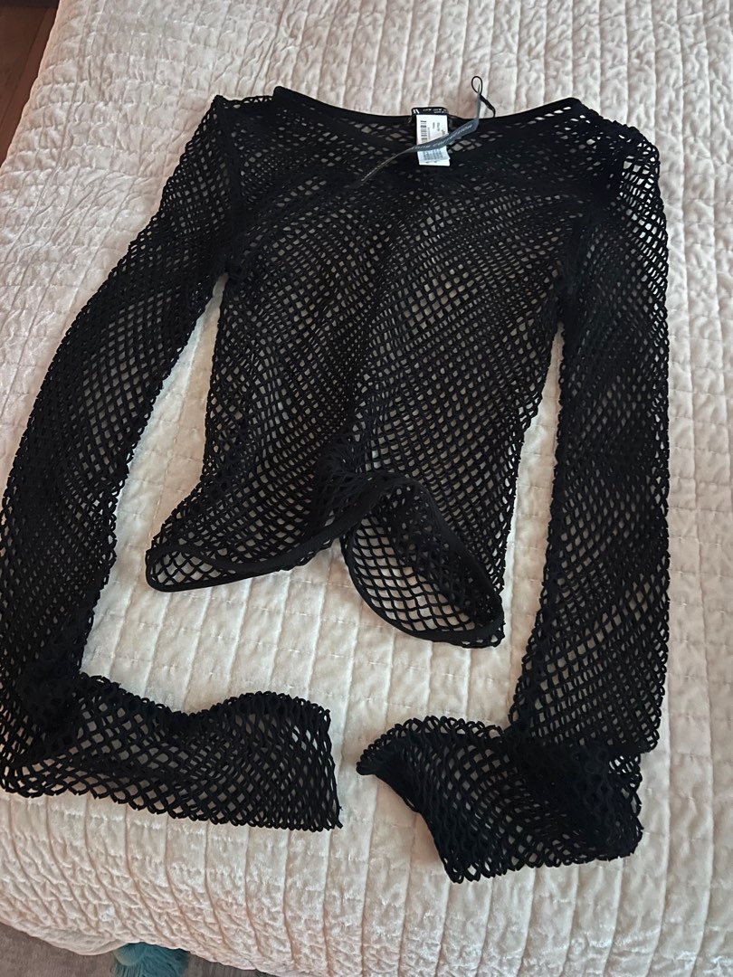 Zara shop fishnet top