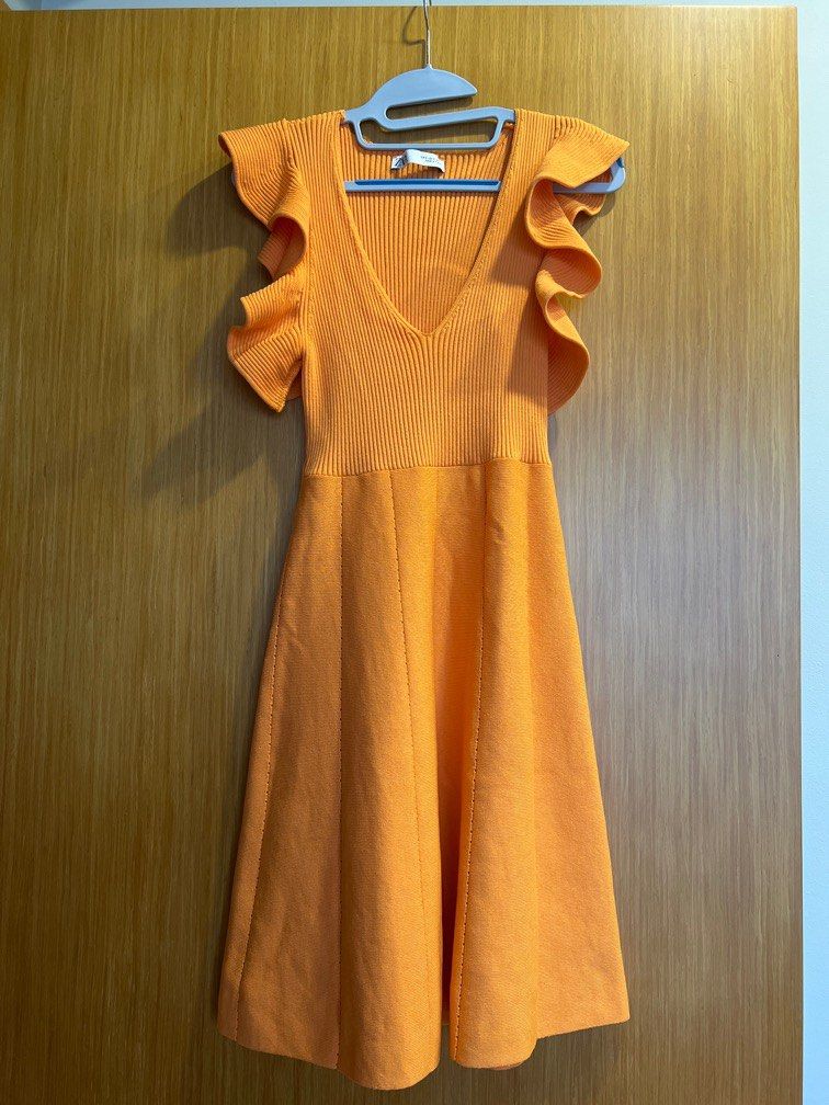Zara ruffled knit dress