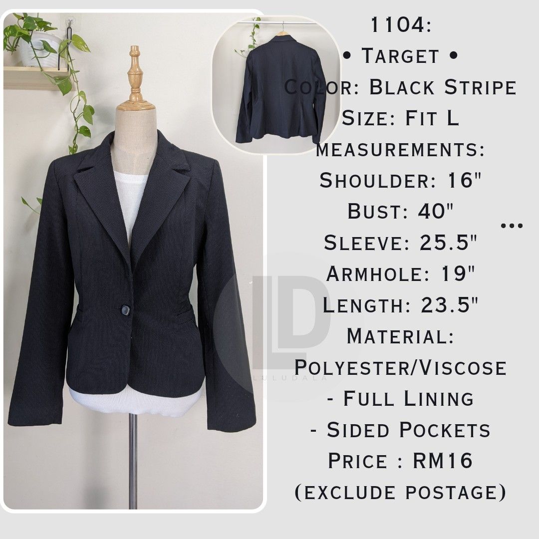 Target striped blazer sale