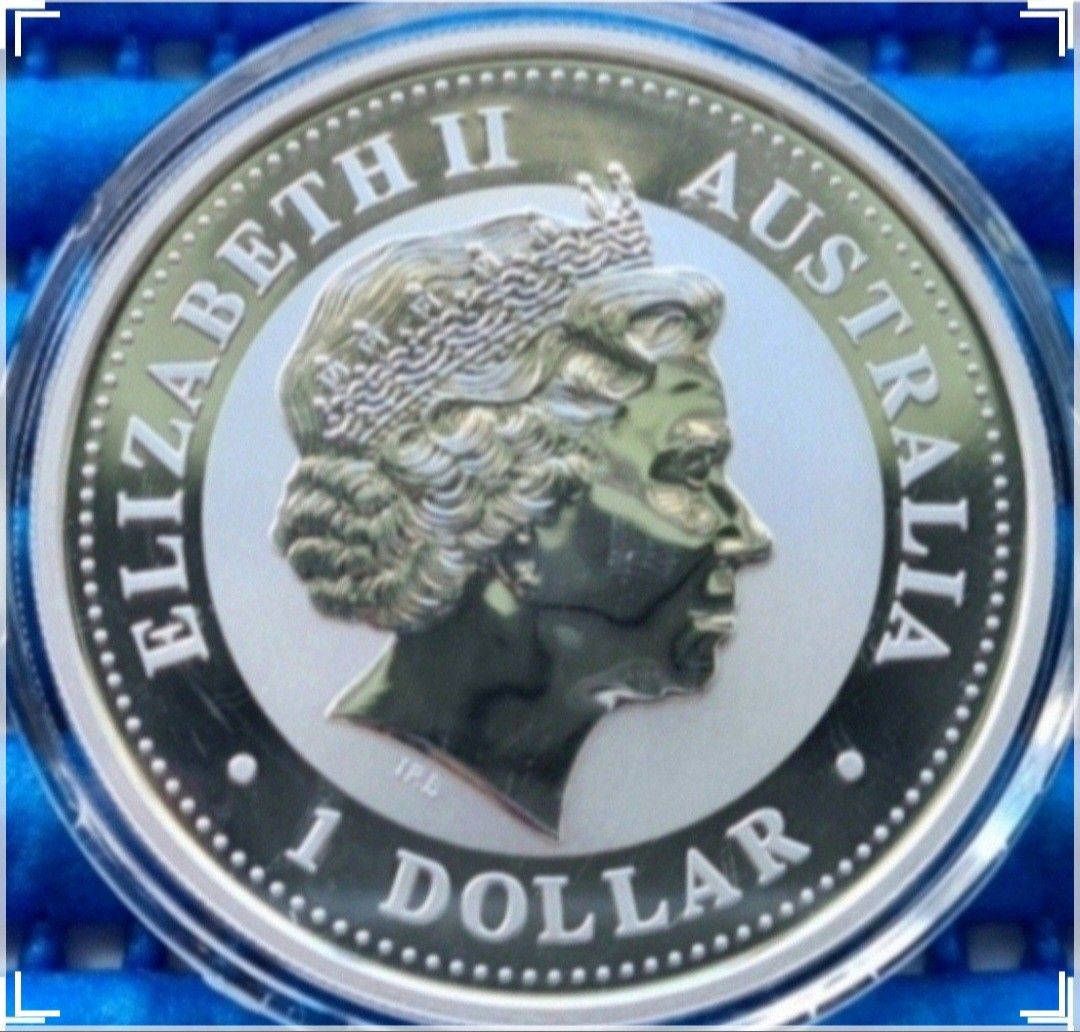 2005 Australia $1 Lunar Year of the Rooster 1 oz 999 Fine Silver Coin ...