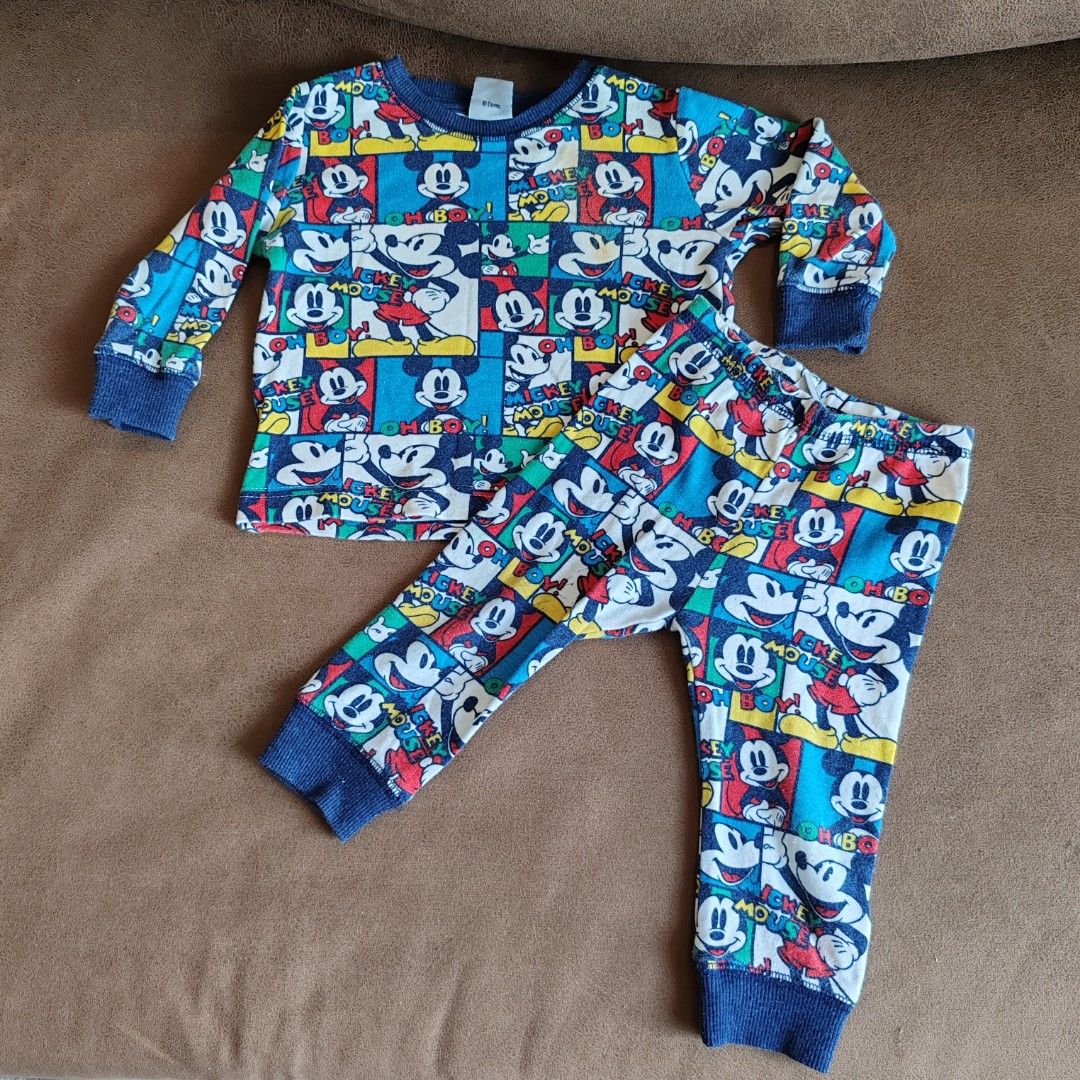 Mickey mouse kids pjs cheap