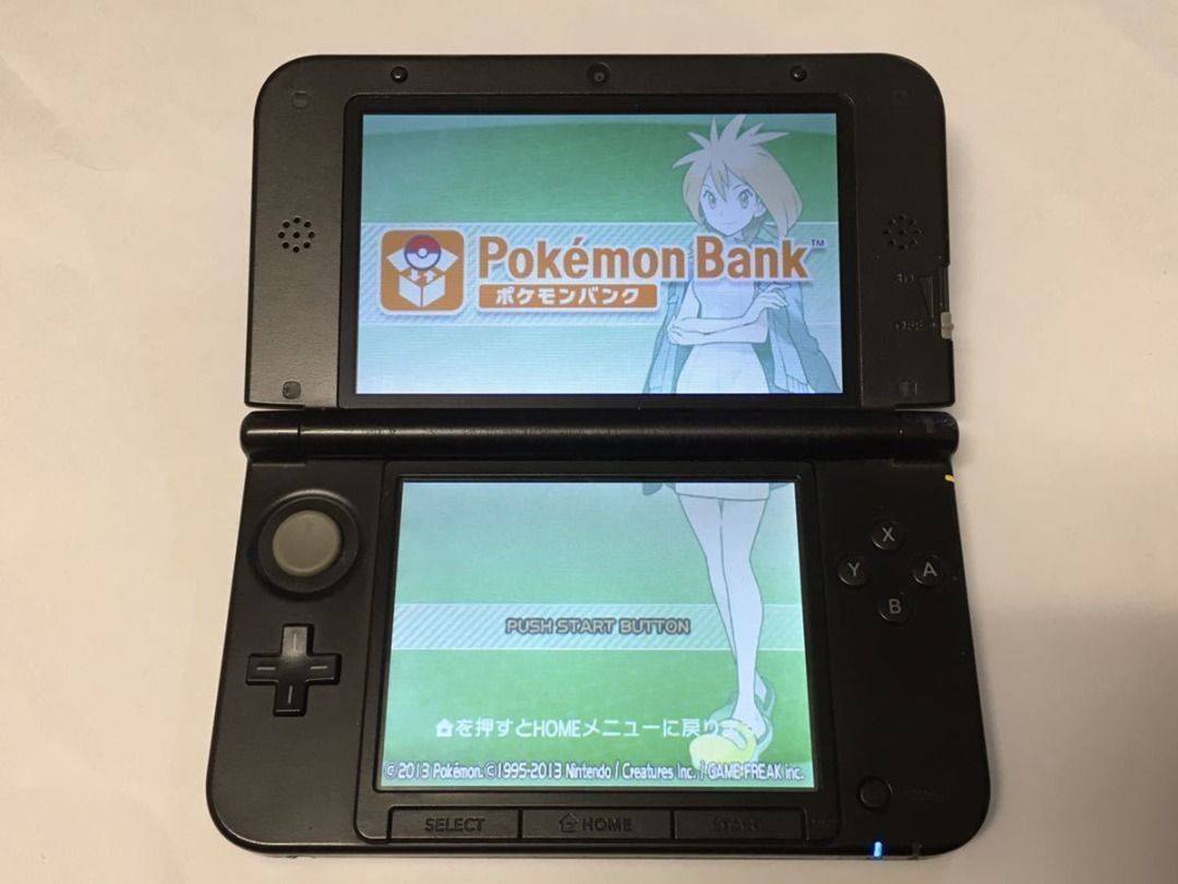 任天堂3DSLL 機身藍色內建Pokemon Bank 寶可夢虛擬銀行等電子遊戲Game