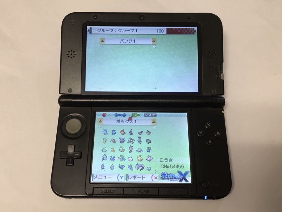 任天堂3DSLL 機身藍色內建Pokemon Bank 寶可夢虛擬銀行等電子遊戲Game