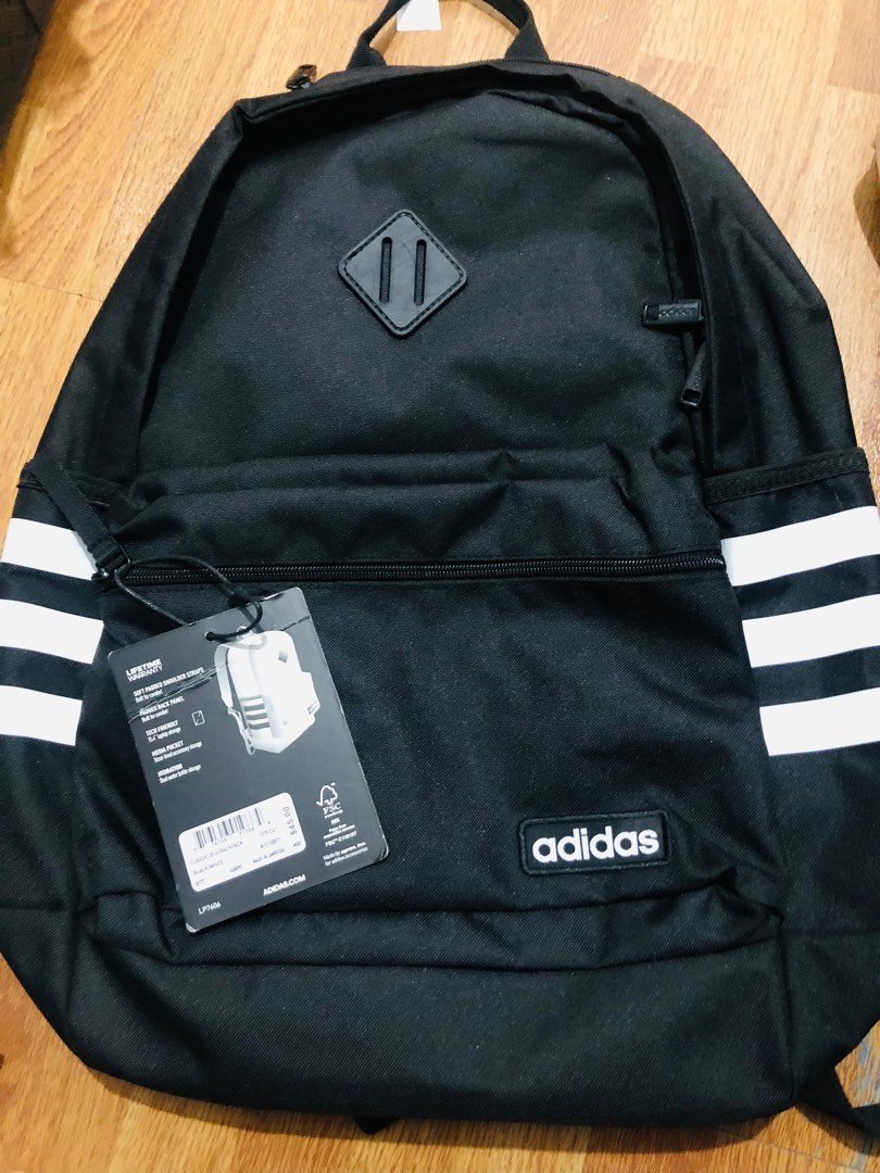 Adidas Classic 3S III Backpack Black White Men s Fashion Bags Backpacks on Carousell