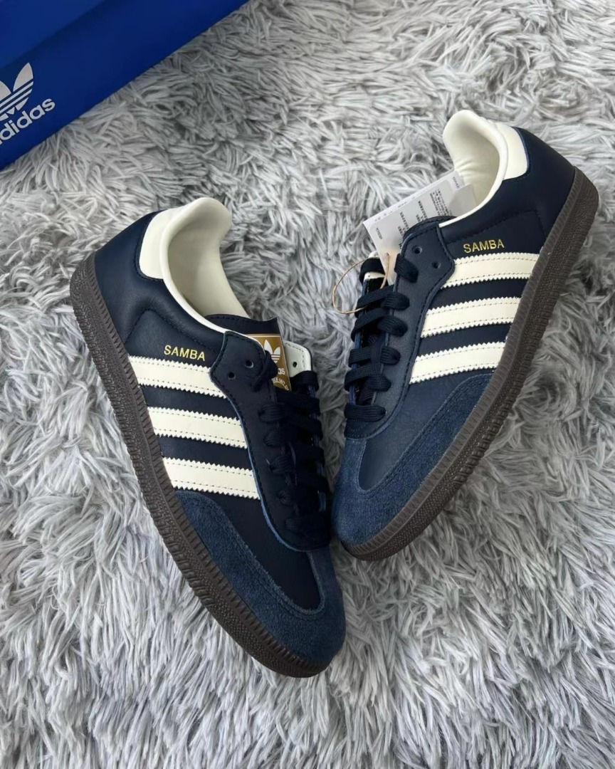 adidas originals Samba navy blue Women s Fashion Footwear