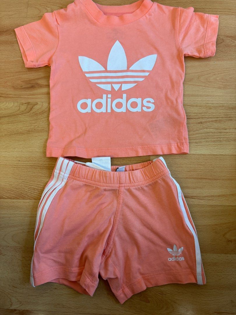 Adidas trefoil set orange Babies Kids Babies Kids Fashion on