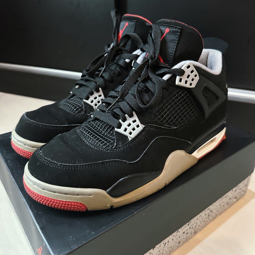 Air jordan 4 bred (2019), Men's Fashion, Footwear, Sneakers on ...