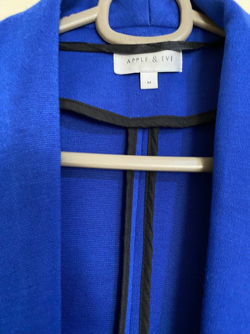Apple & Eve royal blue blazer (Category: Coats, Jackets and Outerwear) located in Cainta. Submitted by cbe23 (Listing ID 1281827540, Image 2). Description: Good condition Flattering fit Rfs: decluttering.