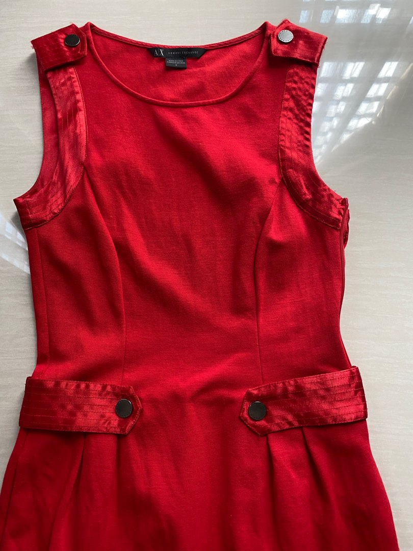 Armani exchange shop red dress