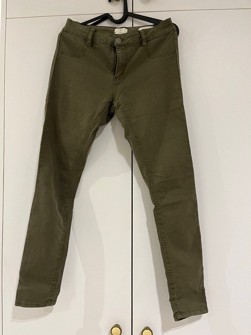 Army green jeggings Women s Fashion Bottoms Jeans Leggings on