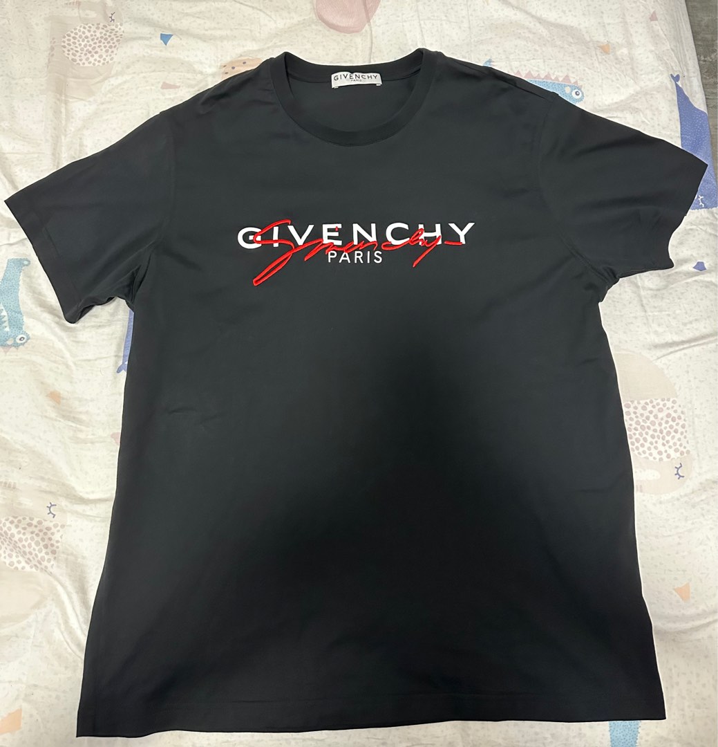 Givenchy paris t shirt black and red new arrivals