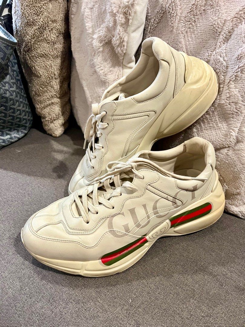 Gucci logo leather sneaker store