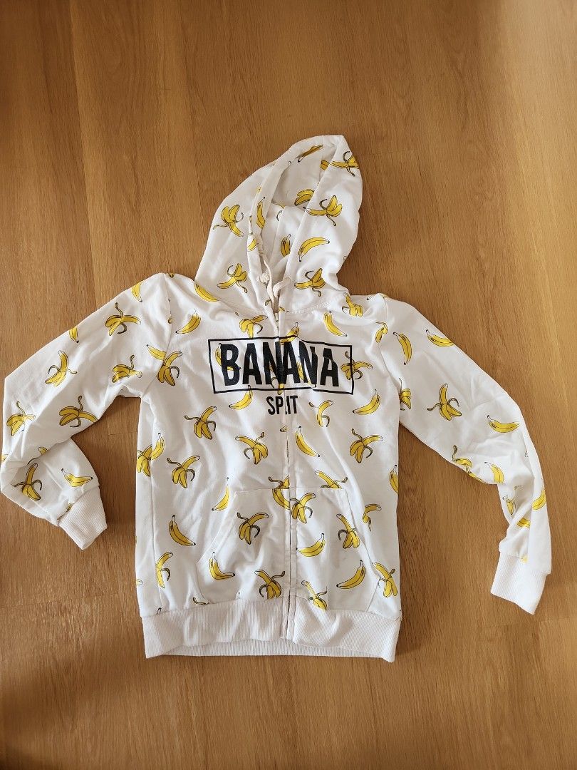 Banana Pattern Print Women Pullover Hoodie main image 1