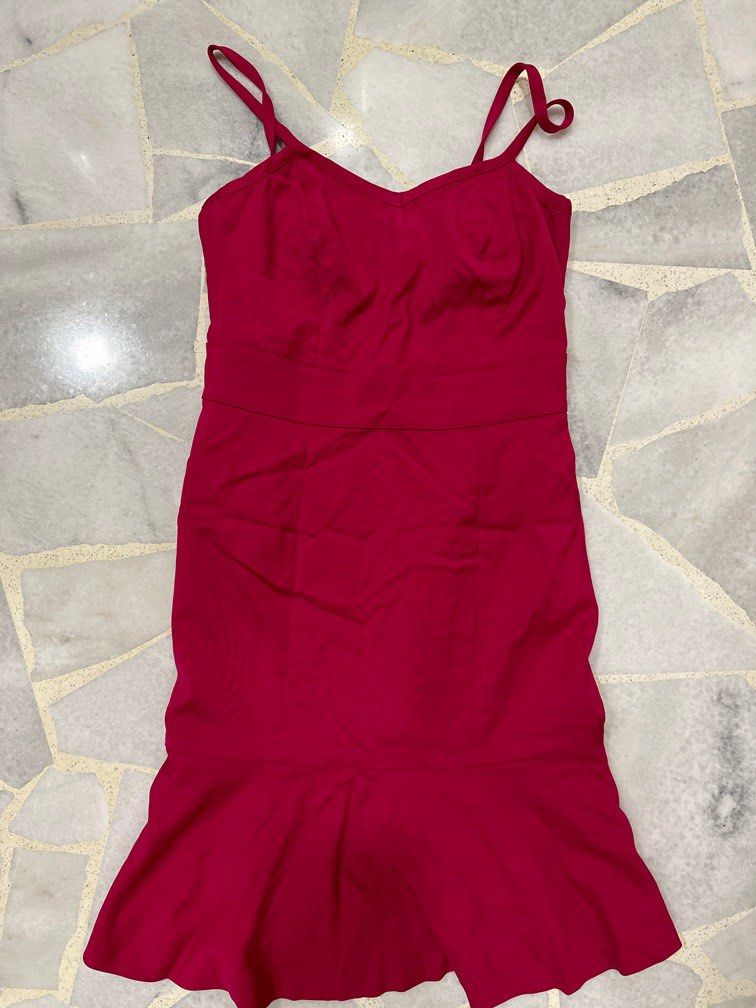 Banana republic hot pink dress discount