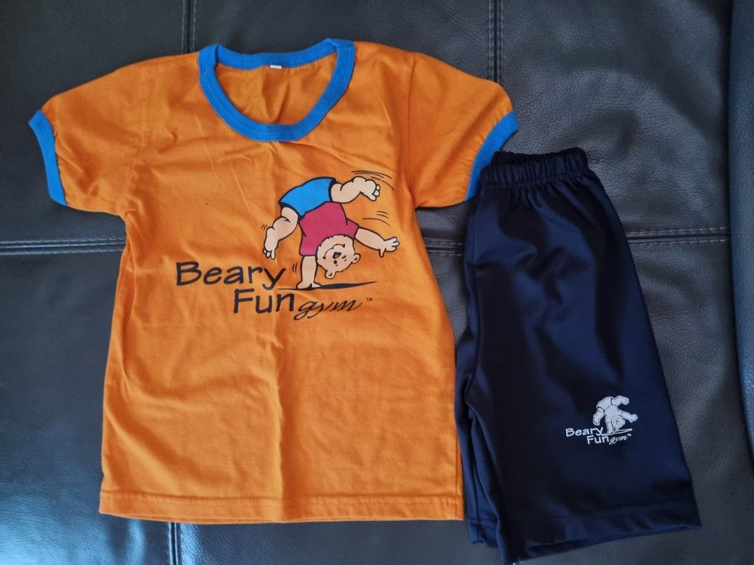 Beary Fun gym wear top and bottom