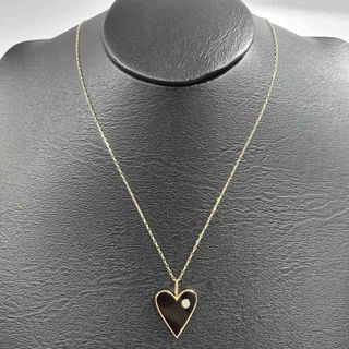 BLACK Colored Heart Drop Necklace
0.62ct Natural Diamonds