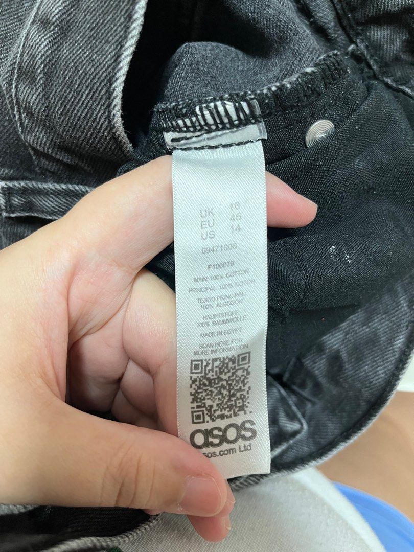 Black denim shorts online size 18