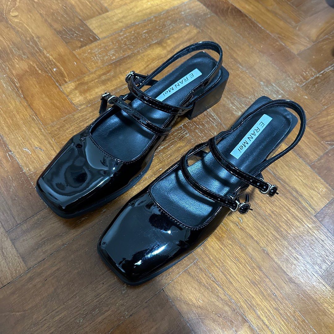 Double strap hotsell mary jane heels