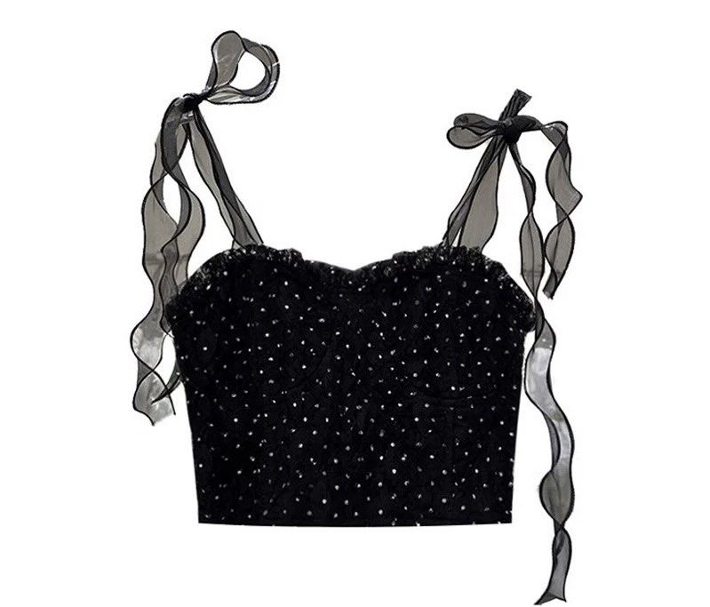 Coquette Ribbon Crop Top