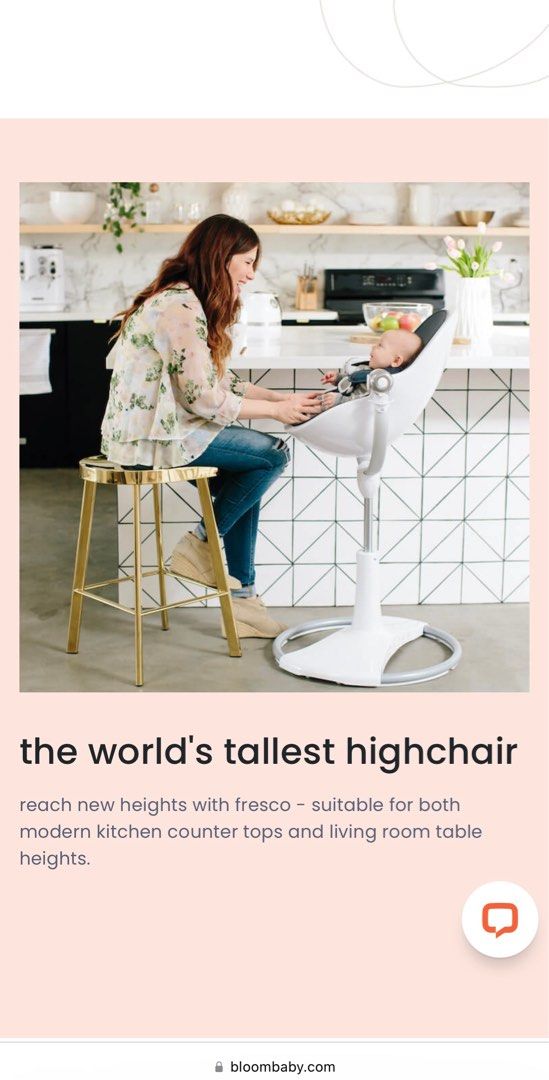 Bloom Fresco High Chair Baby Babies Kids Nursing Feeding