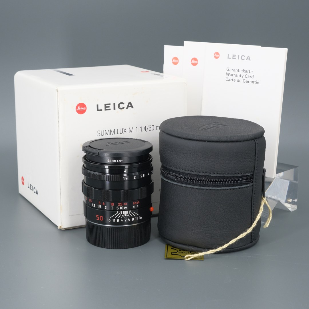 [Box Set] Leica Summilux M 50mm F1.4 50/1.4 E46 Black Paint Per-ASPH ...