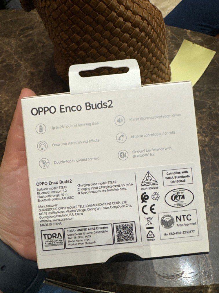Brandnew Sealed Oppo Enco Buds 2 (Category: Earphones) located in Valenzuela. Submitted by calmpenguin_f100f2 (Listing ID 1281895830, Image 2). Description: Brandnew Sealed Oppo Enco Buds 2.