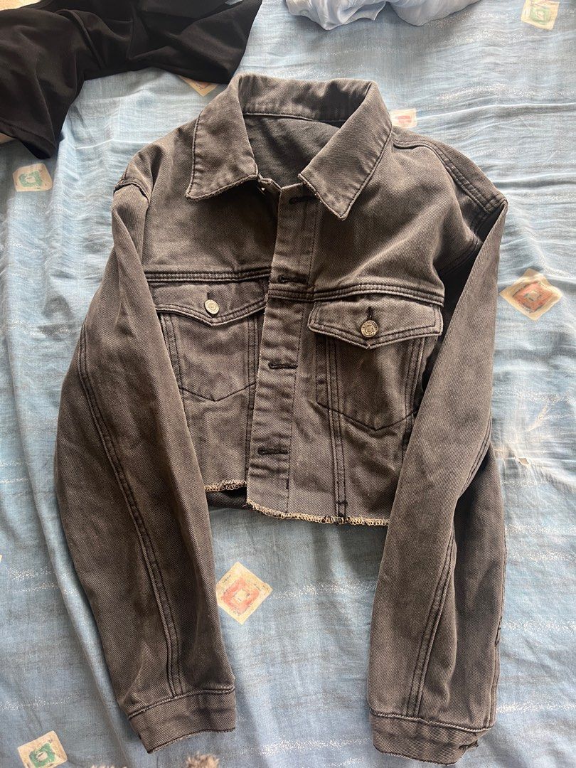 Brandy Melville John Galt black denim jacket