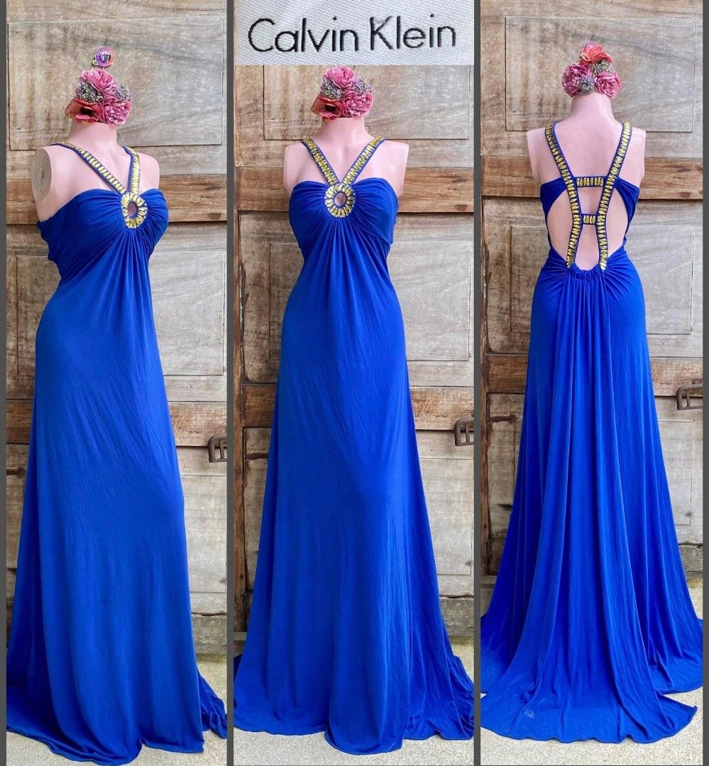 Calvin klein cheap long gowns