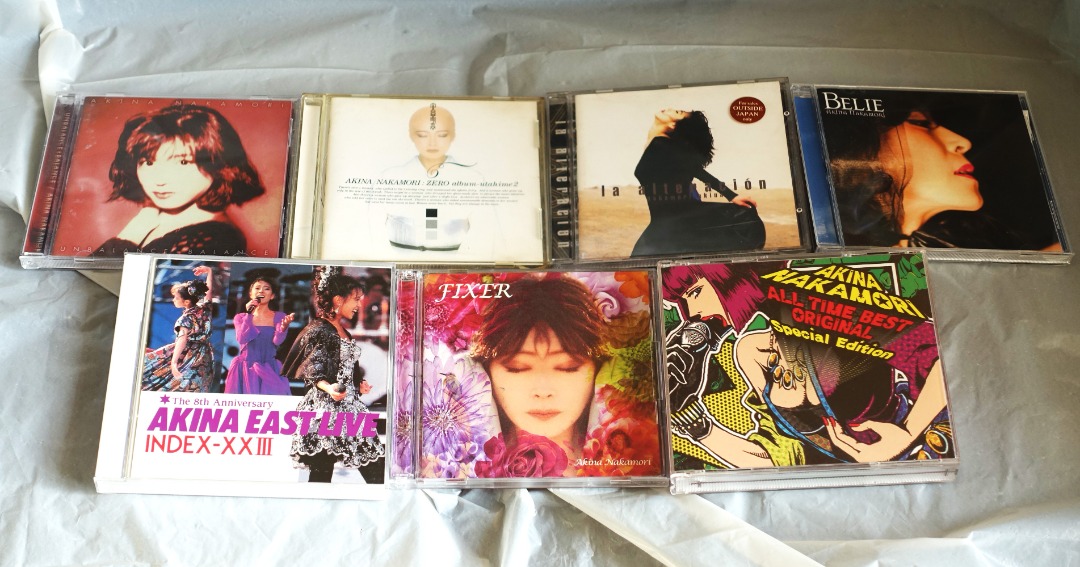 中森明菜、AKINA CDx9 +2 DVD、中森明菜。七套日版共十一碟、AKINA