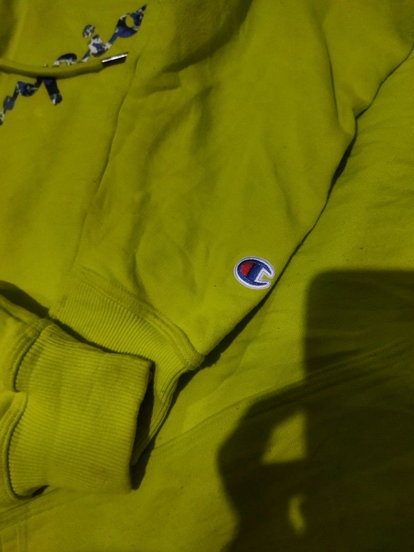 Champion neon sales yellow hoodie