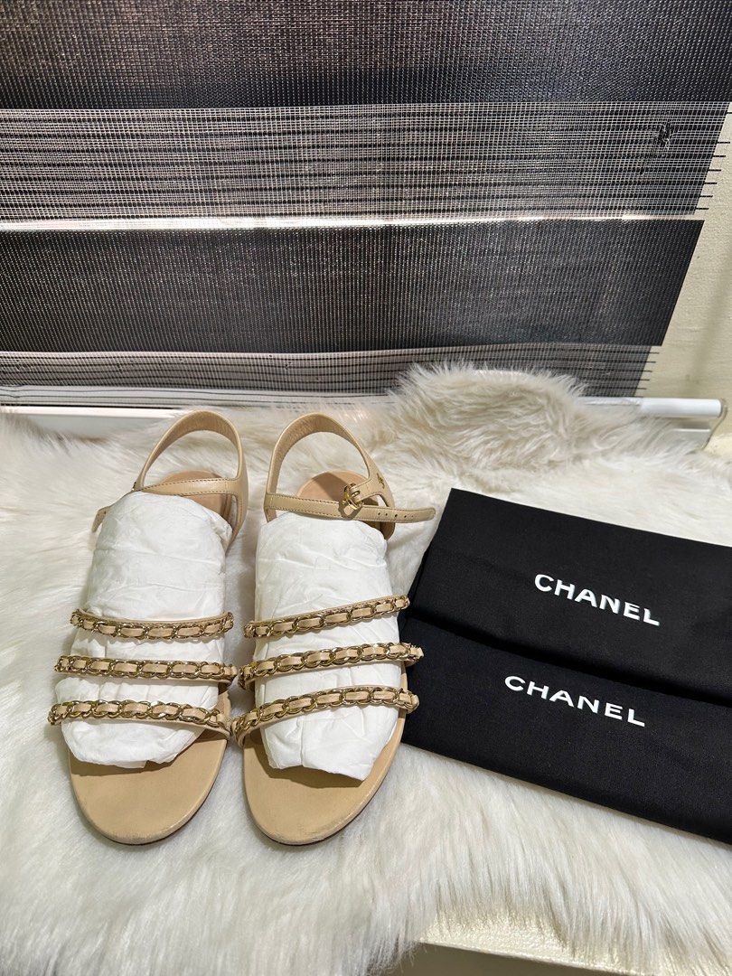 Chanel chain online sandals 2019
