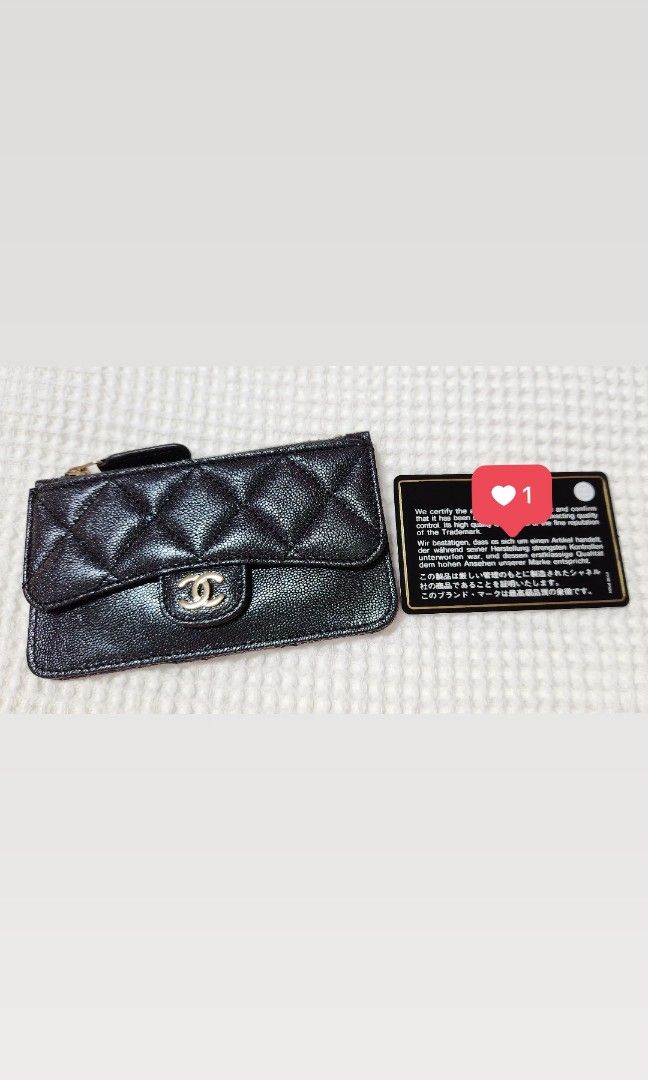 Used chanel card holder hot sale