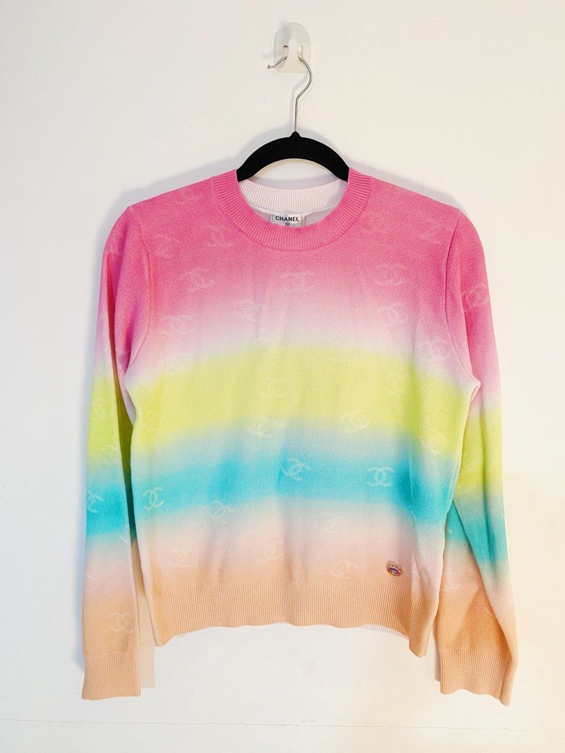 Chanel sales rainbow hoodie