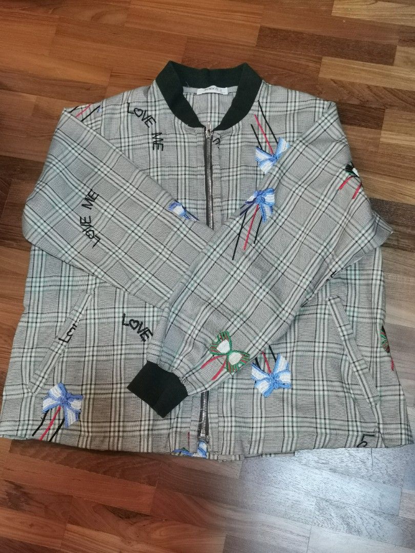 Checkered jacket hot sale