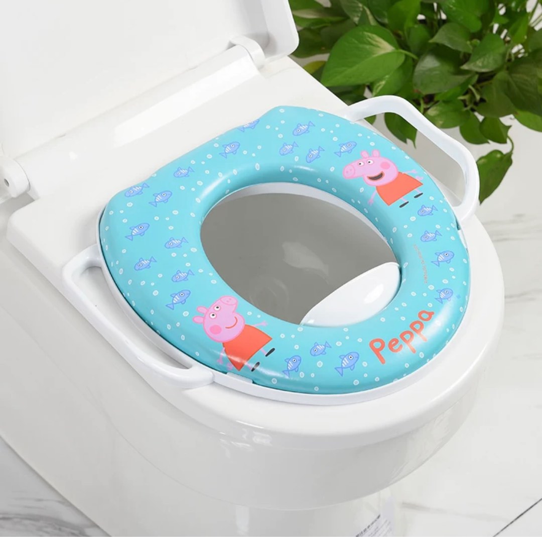 Child padded toilet training seat soft cushion Peppa pig, Babies & Kids, Bathing & Changing
