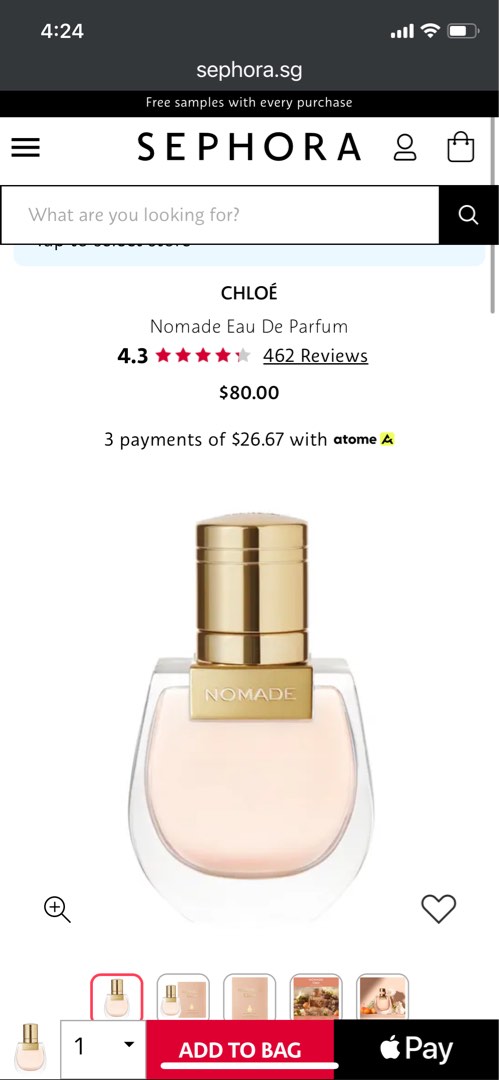 Chloe Nomade Eau De Parfum 20ml, Beauty Personal Care, Fragrance