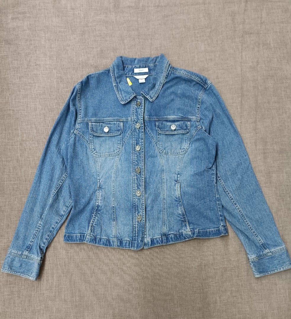 Christopher Banks Denim Jacket Women s Fashion Coats Jackets