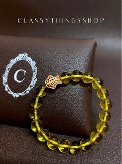 Citrine Bracelet with Fish Charm