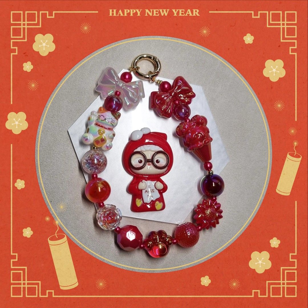 CNY handphone chain bag charm Hobbies Toys Stationery Craft