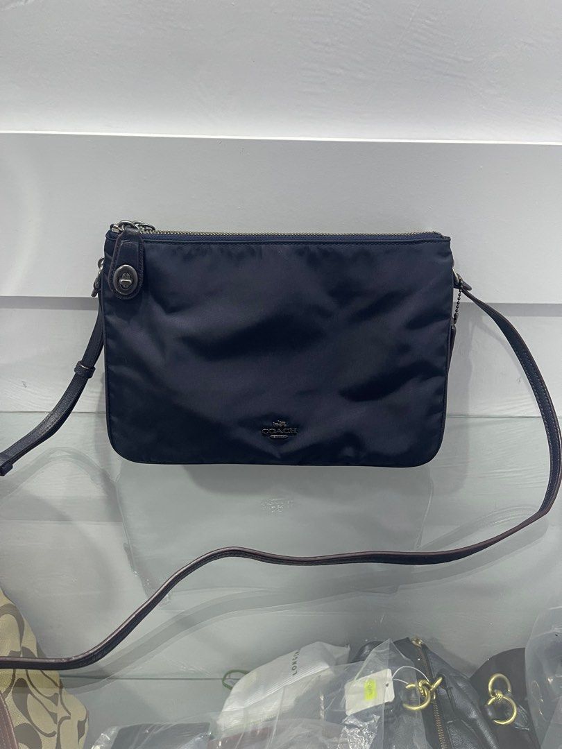 Coach Nylon Navy Crossbody Luxury Bags Wallets on Carousell