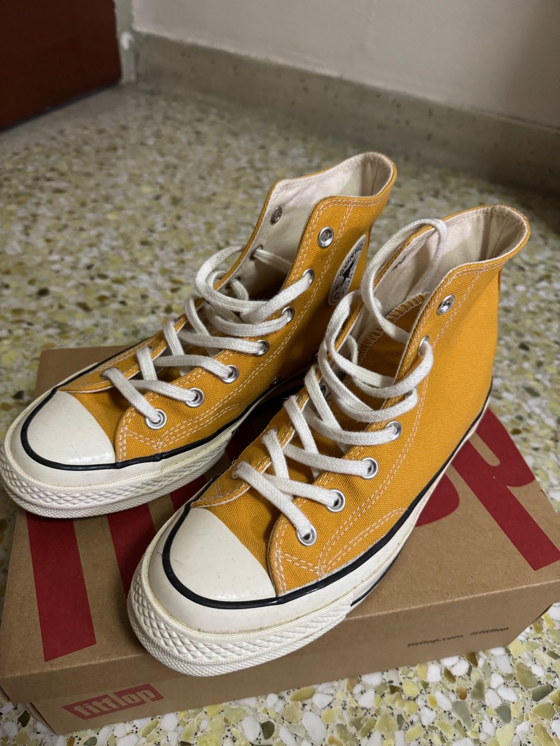 Converse 70s high hot sale yellow