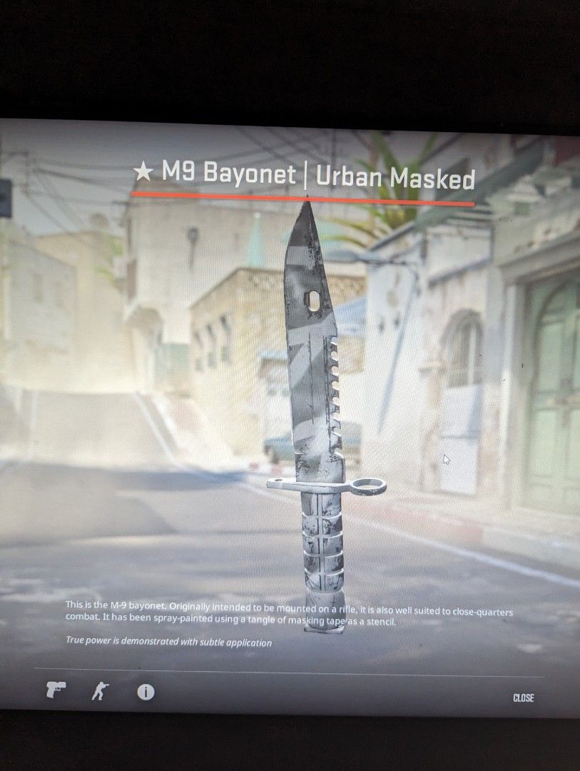 CS GO M9 BAYONET FIELD TESTED, Video Gaming, Gaming Accessories ...