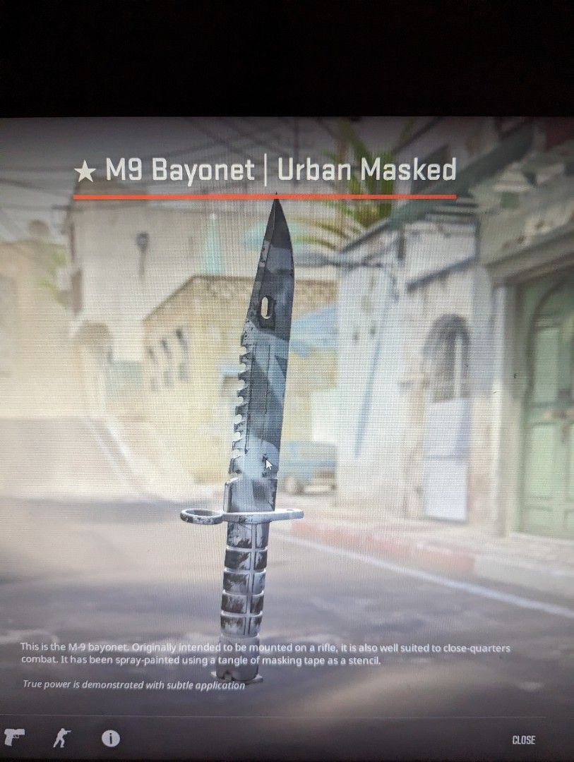 CS GO M9 BAYONET FIELD TESTED, Video Gaming, Gaming Accessories ...