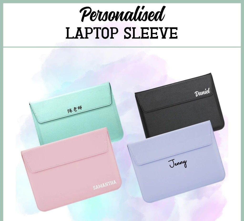 Personalised laptop shop sleeve 15 inch