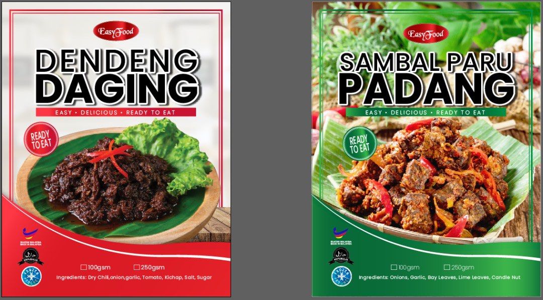 Daging Dendeng dan sambal paru, Food & Drinks, Packaged & Instant Food ...