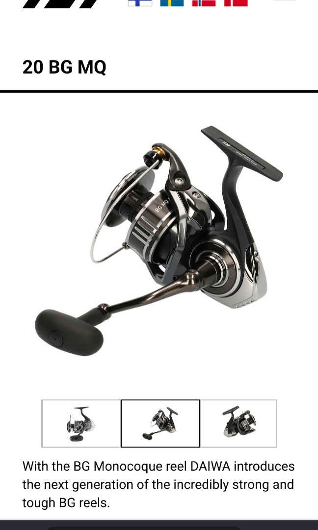 Daiwa BG MQ 3000 spinning reel, Sports Equipment, Fishing on Carousell